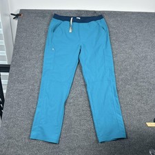 FIGS Pants Mens 2XL Blue Technical Collection Scrub Cargo Stretch Drawstring