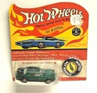 hot wheels redline custom cougar  mint in rare unpunched cheetah blister pack