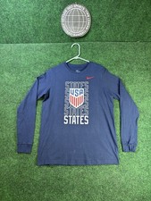 Youth Nike Navy USMNT Repeat Core Long Sleeve T-Shirt Sz XL NWOT