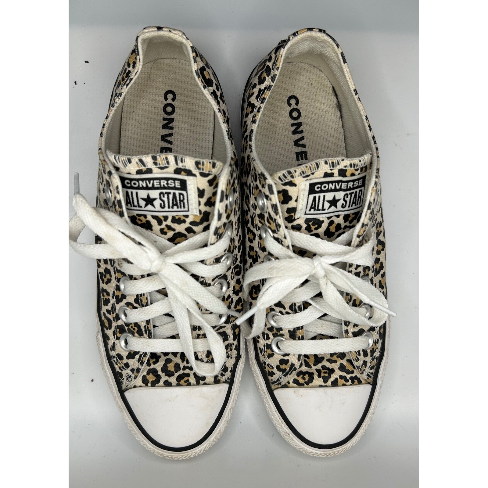 Converse All Star Low Top Leopard Print Sneakers Unisex Women's Size 7 166260F thumbnail 7