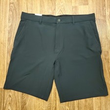 Hurley Trek Hybrid Short Men 38 Black Performance Zip Pockets Stretch New