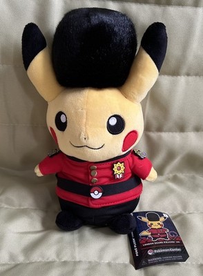 Pokémon Centre London Royal Guard Pikachu Plüschtier - Limited Edition 2019 Neu mit Etikett