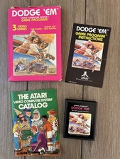 Vintage 1980 Dodge 'Em  ATARI 2600 Complete In Box CIB ~Tested +FAST SHIPPING! image