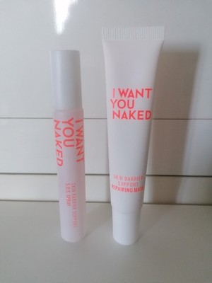 I Want You Naked - Skin Barrier Support Set: S.O.S. Spray & Repairing Mask NEU
