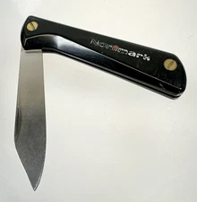 Vintage Normark Pocket Knife EKA Sweden Stainless Blade Black Folding