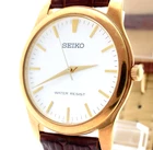 Vintage [Near MINT] SEIKO 7N01-0DE0 White Dial Quartz Gold Men's Watch Japan