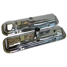 Valve Covers Stamped Chrome V8 1964 Pontiac Lemans Bonneville Catalina GTO 2pc