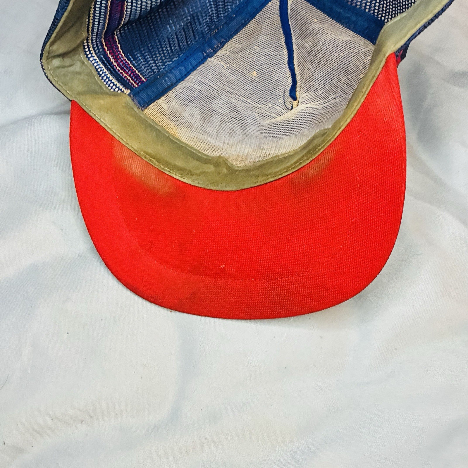 USA Made Vintage Pepsi Cola 3 Stripe With Gold Leaf Trucker Hat SAN DIEGO HTF image 6