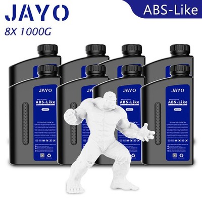 JAYO ABS-Like 3D Drucker Resin Harz Weiß 8*1KG 405nm UV-härtendes LCD/DLP/SLA