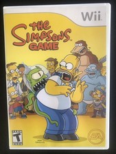 The Simpsons Game (Nintendo Wii, 2007) Complete - Nice Disc - Fast Shipping