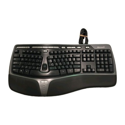 Microsoft Natural Ergonomic Keyboard 4000 v1.0 Wired USB Black KU-0462-Tested