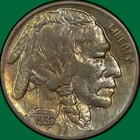 1937 Buffalo Nickel Almost Uncirculated AU Coin #33335