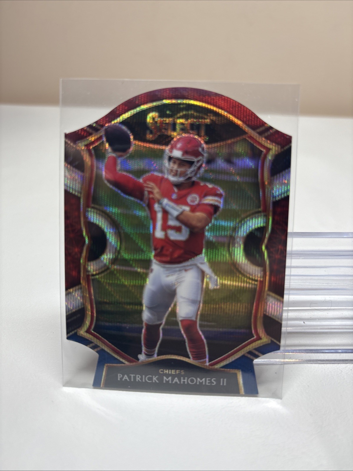 Patrick Mahomes II 2020 Panini Select Tri-Color Die-Cut Prizm Chiefs #2