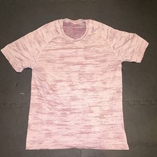 Move Your Body Women's Pink Heathered Breathable Raglan Crew Tee S