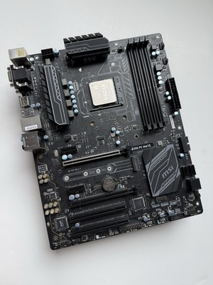 MSI B350 PC MATE AM4 AMD Motherboard FOR PARTS/REPAIR
