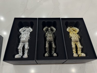 Kaws Holiday Space Figure Set (Gold Silver & Black)- Complete Set of 4 Figures