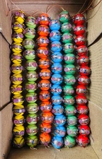 6 Strands 16mm Round Wedding Cake Beads Handmade Jewelry Glass Beads Lamp work