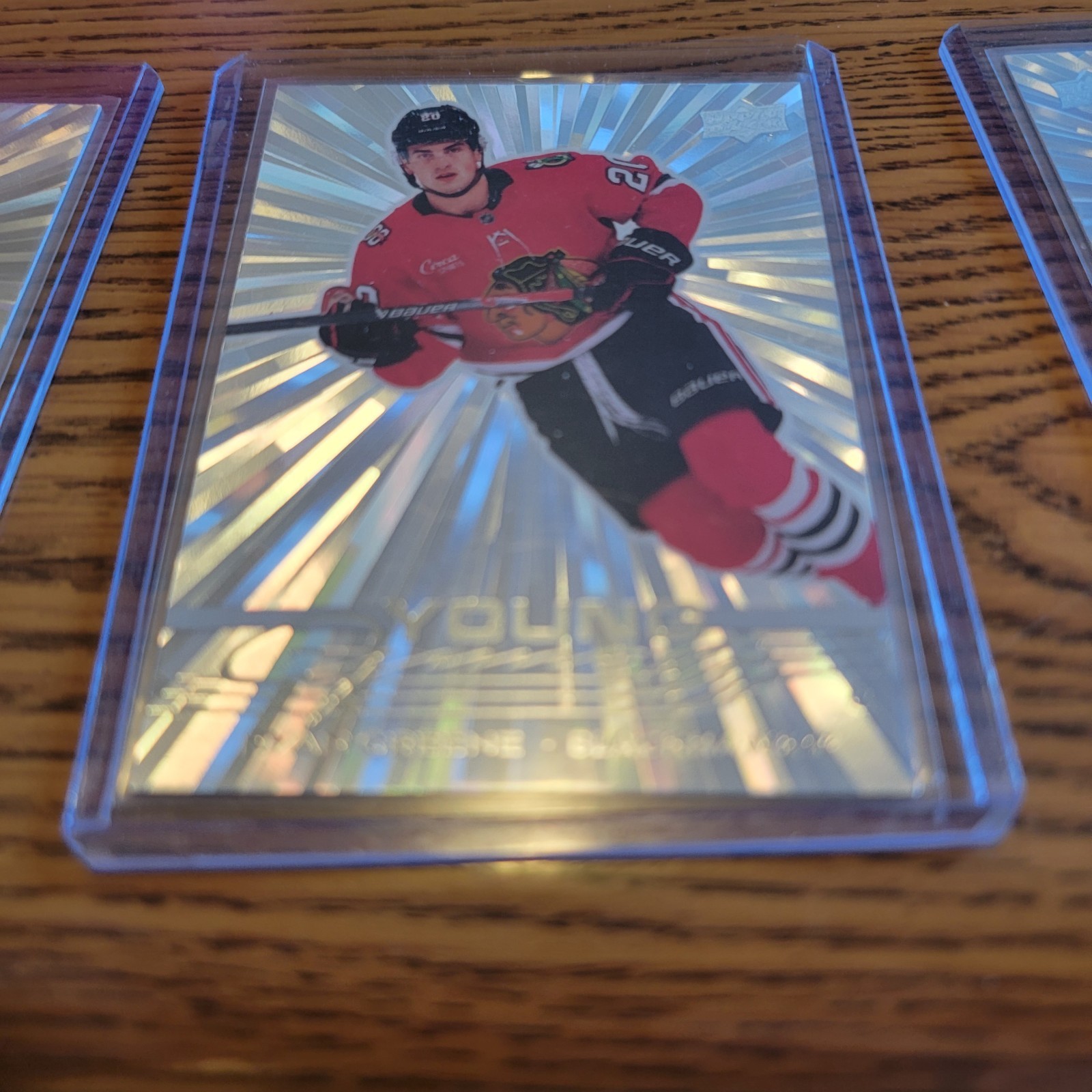 2025-26 Upper Deck Series 2 Young Guns Ryan Greene Outburst #465 Blackhawks