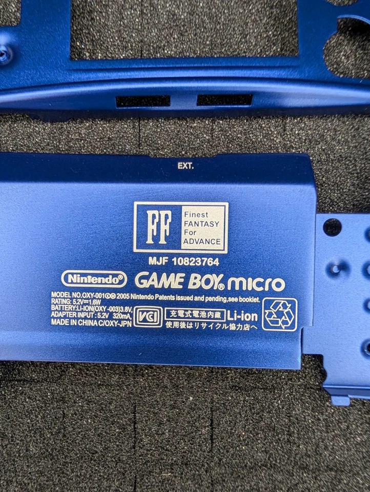 Blue Full Housing Shell For Nintendo GameBoy Micro - Replacement Shell Housing  - Image 3 of 3