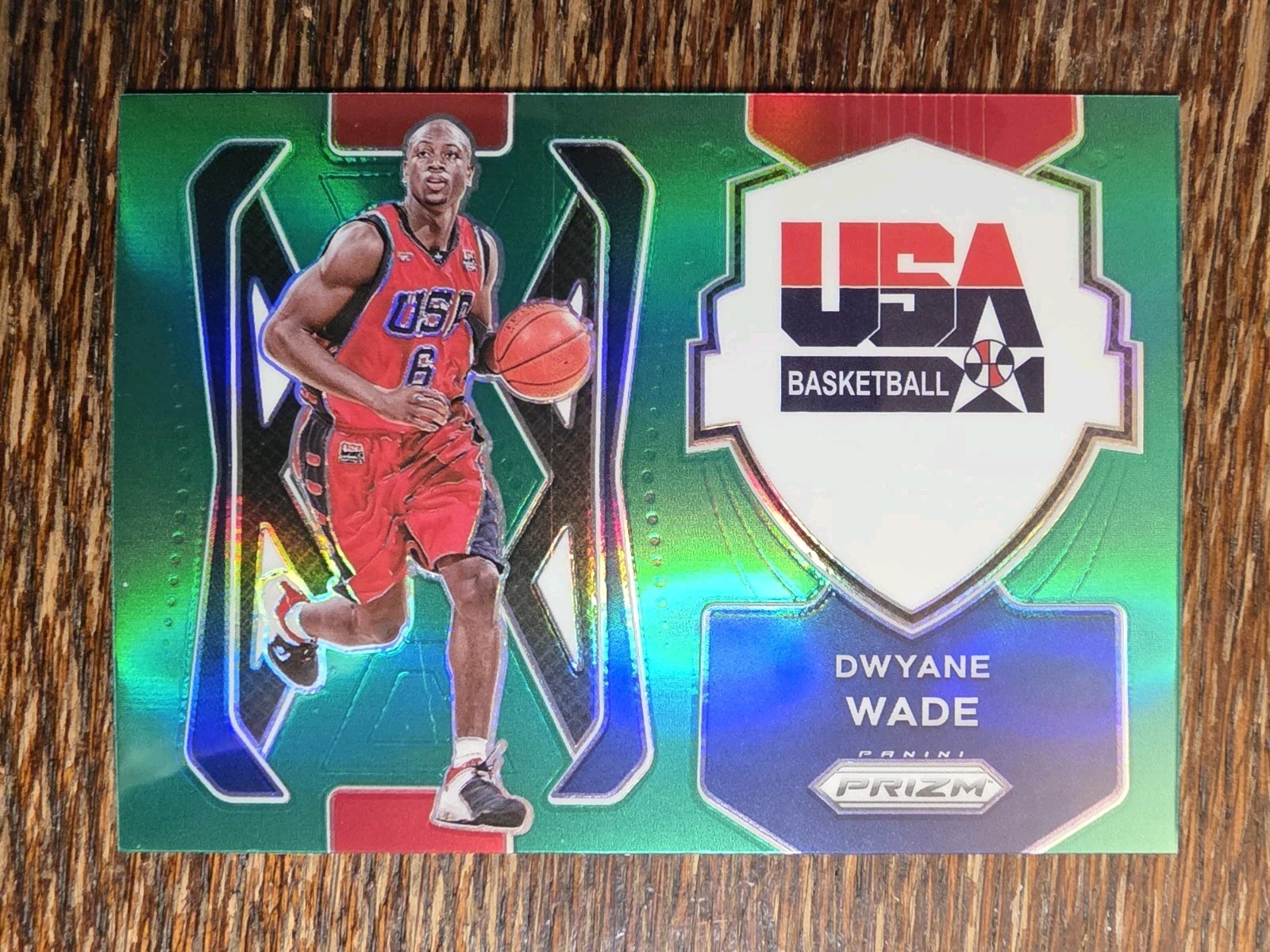 2021-22 Panini Prizm - USA Basketball Dwyane Wade #4 Green Prizm