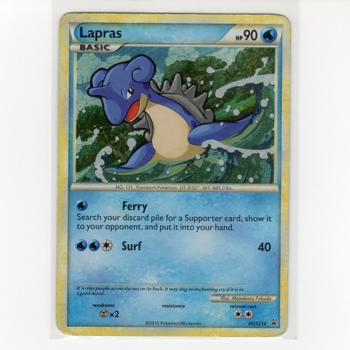 Pokémon TCG Lapras HGSS14 HGSS Promo Holo Card EN-HP 2010