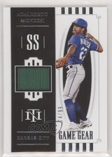 2021 Panini National Treasures Game Gear Materials 74/99 Adalberto Mondesi ib6