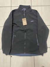 men’s black patagonia soft shell rain jacket, new with tags, size M