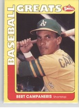 Bert Campaneris 1991 Swell Baseball Greats #110 Oakland Athletics