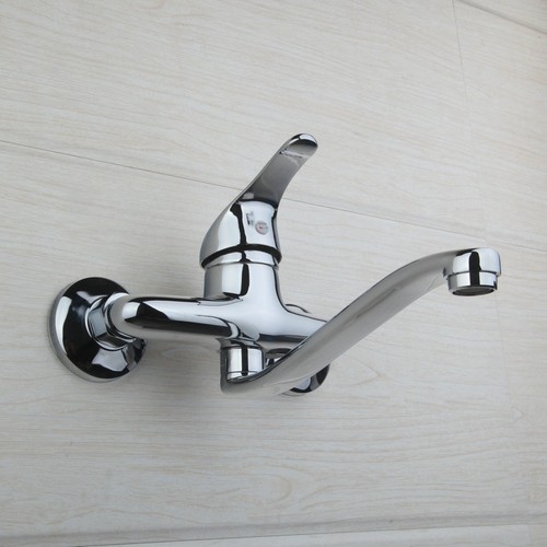 EUB Bathroom Basin Mixer Sink Tap Single Handle Wall Mounted lavatory ...