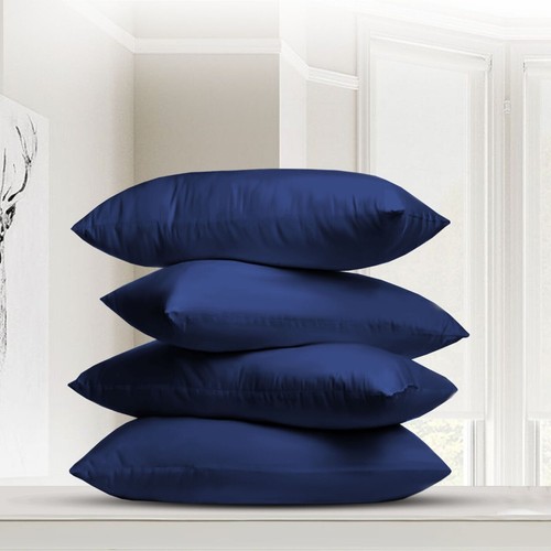 LUXURY 2, 4 X PILLOW CASES MICROFIBRE HOUSEWIFE PAIR PACK PILLOW COVER CASES UK - Picture 5 of 94