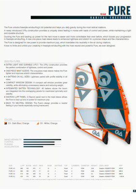 Windsurfing sail Gaastra GA-SAILS 2023 Pure 4.4