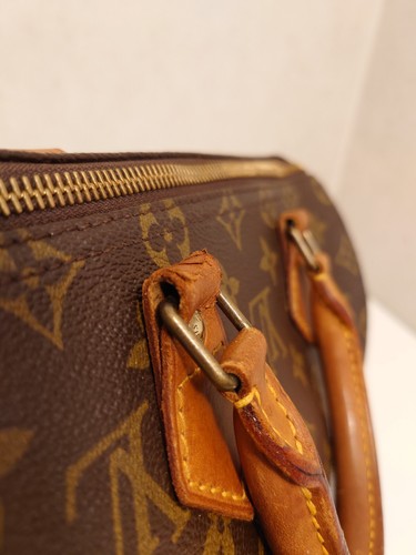 Authentic LOUIS VUITTON Speedy 25 Monogram Boston Handbag - Picture 5 of 24