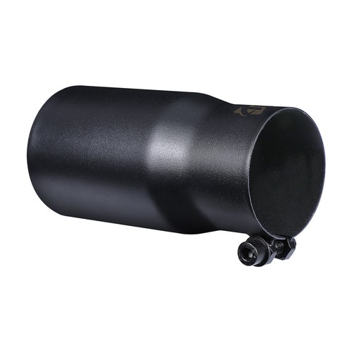 Car exhaust tip 2.5'' Inlet Black Coated Stainless Steel Muffler Pipe Bolt on - Picture 3 of 8