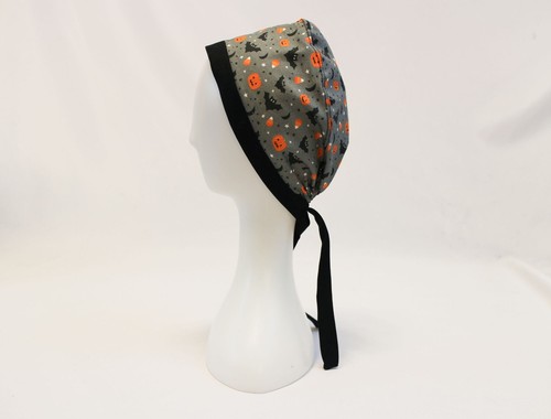 Halloween Fledermäuse OP Peeling Kappe Zahnarzt Tierarzt Chemo Hut - Bild 2 von 4