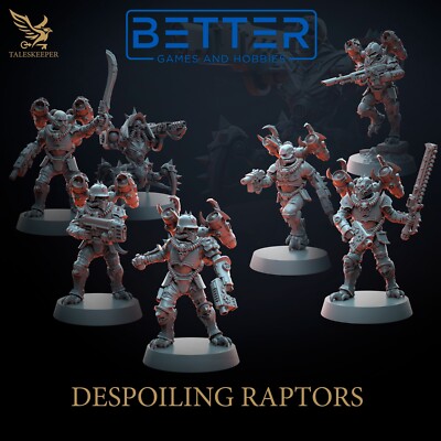 Despoiling Raptors, Wargaming Miniatures for Sci-Fi Grimdark, Traitor Guard