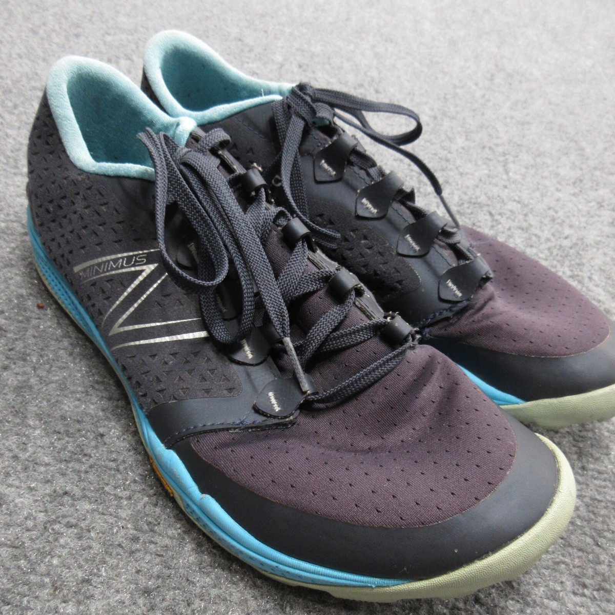 New Balance Minimus 10V4 Womens 10 Black Purple Mesh Lace Up Trail