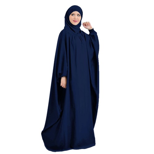 Overhead Robe Women Khimar Prayer Long Dress Modest Full Cover Kaftan Ramadan - Picture 2 of 28