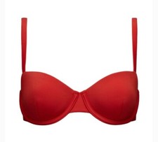 NWT Cuup Size 4 Lava The Balconette Swim Top UPF 50 Protection Underwire