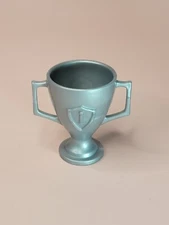 MATTEL SILVER TROPHY CUP BARBIE ACCESSORY DOLLHOUSE PLAY PRETEND MINIS