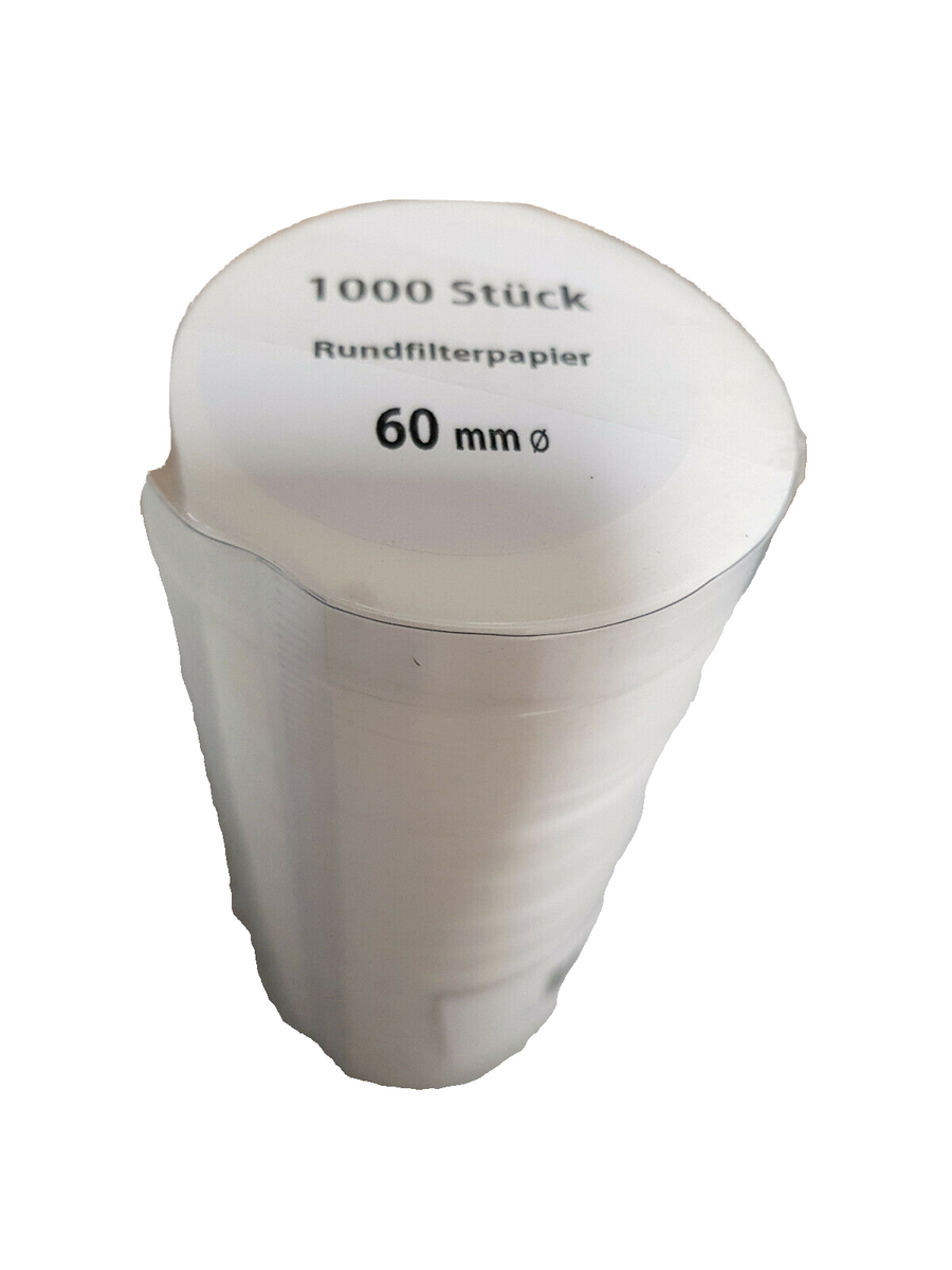 1000 Filtri Tondo Caff&egrave; 60/57,5 Mm Filtro Caff&egrave; Filtro Rotondo