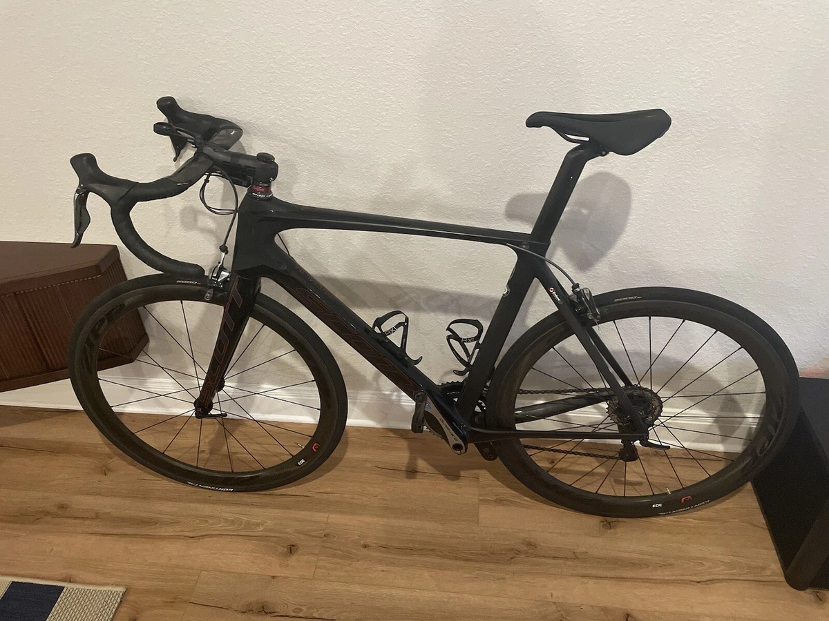 58 cm Scott Foil Premium Di2 Carbon Throughout Zip 303 Firecest Wheels