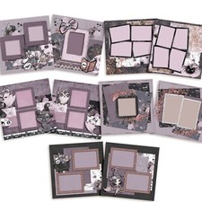 PRETTY GOTHIC WITCH - Scrapbook Layout Set