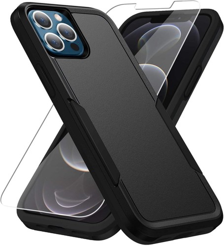 Entronix Bundle Compatible with iPhone 11 Pro - Soft-Touch Dual-Layer Case & 1 C