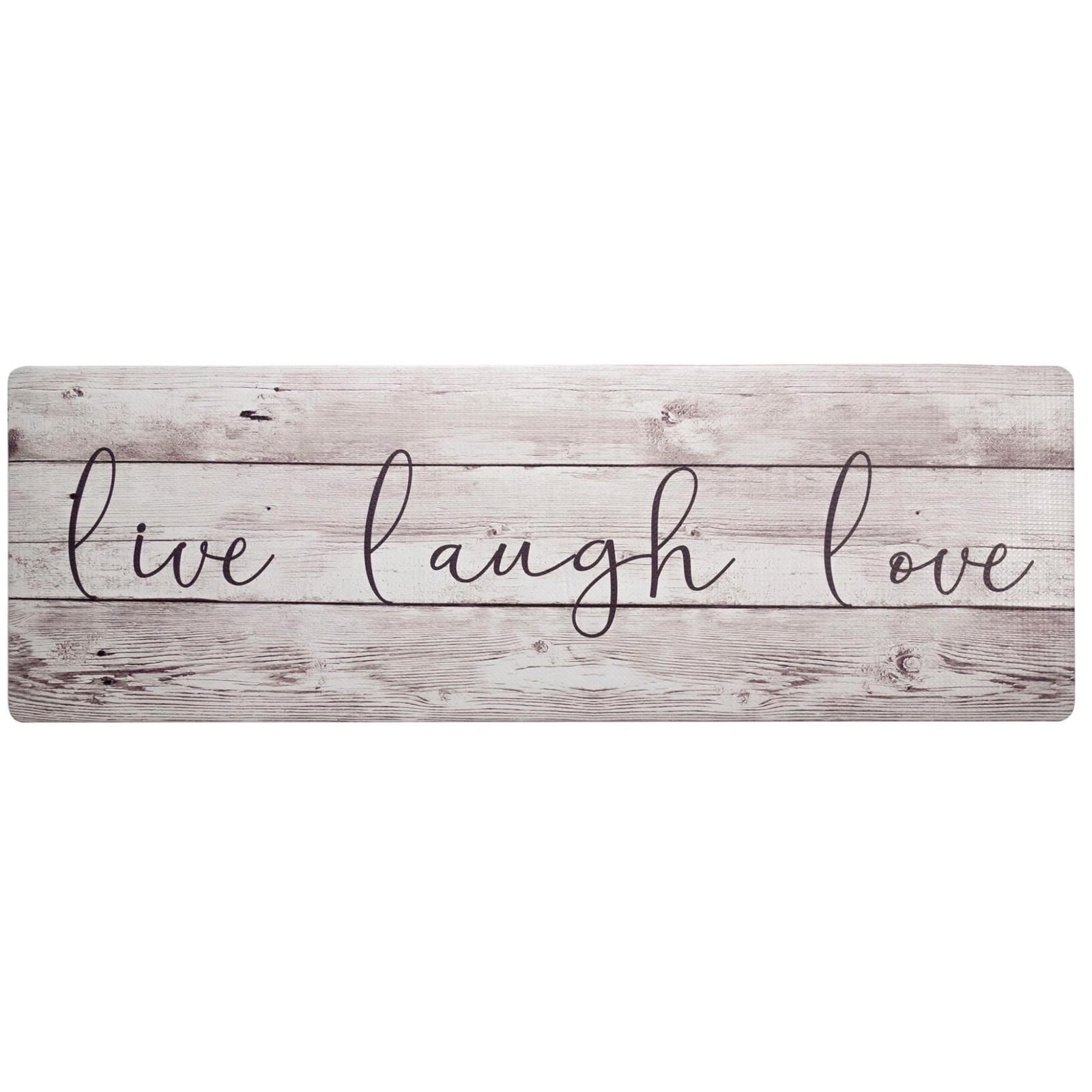 Cozy Living Live Laugh Love Runner Anti-Fatigue Kitchen Mat, Non-Slip Floor M...