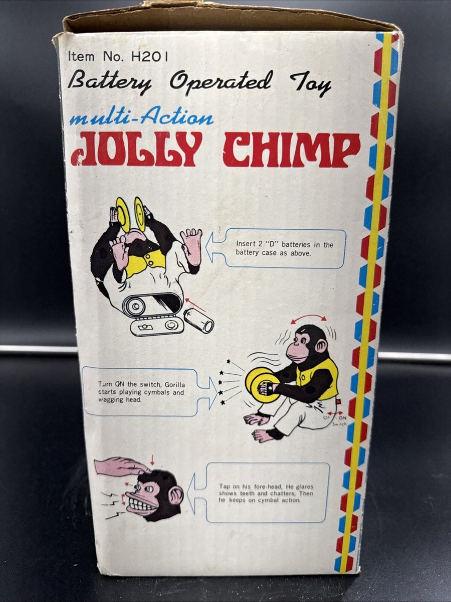 Vtg CK Musical Jolly Chimp Clapping Cymbal Monkey Japan