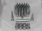 32 SPIKE KIT ALCOA DUALLY WHEEL RIM CHROME LUG NUT WITH FLAT SEAT WASHER 14x1.50