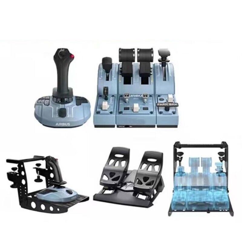 TCA Captain Pack X Flight Simulator Airbus Edition w/ Flight Rudder Pedal & Clamp