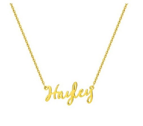 MEMGIFT Name Stainless Steel Jewelry 
