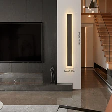 LED Wall Light Sconce Waterproof Outdoor Modern Lamp Exterior Lights Long Strip