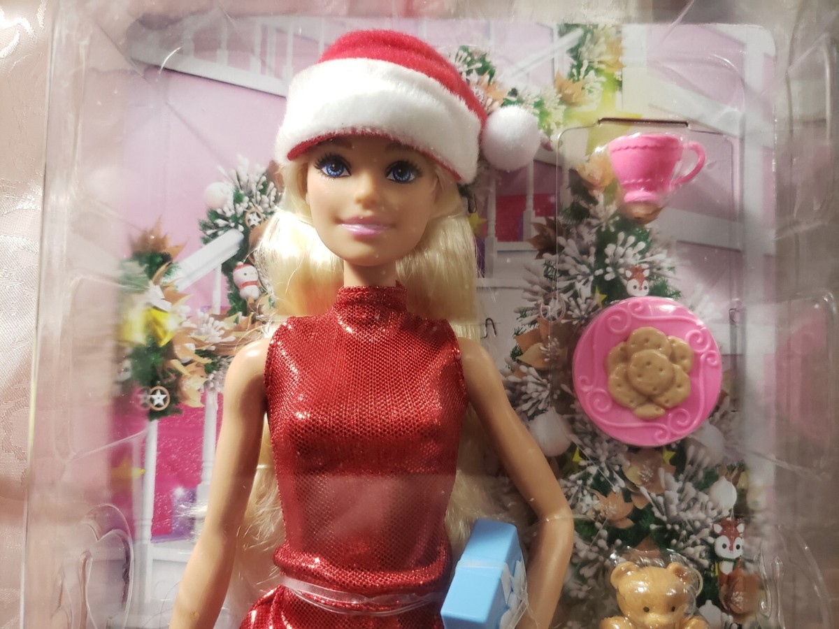 Barbie Santa Doll Blonde Hair Australia